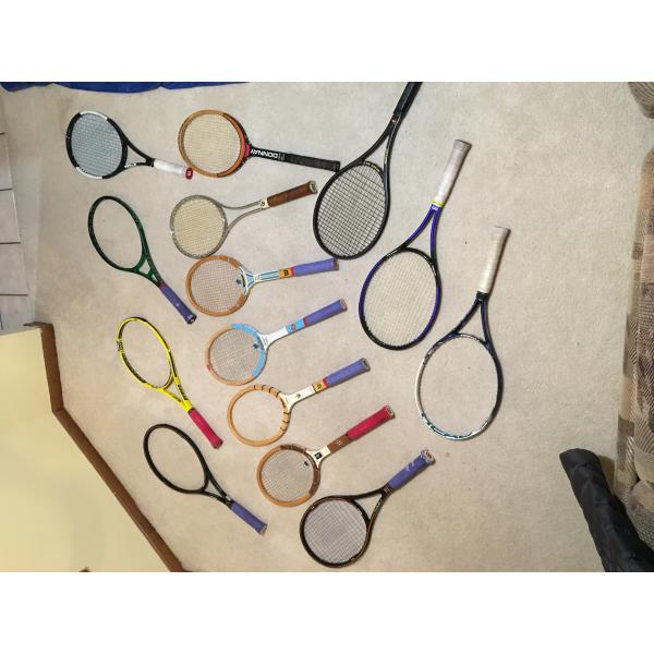 LOT of VINTAGE AND MODERN RACKETS