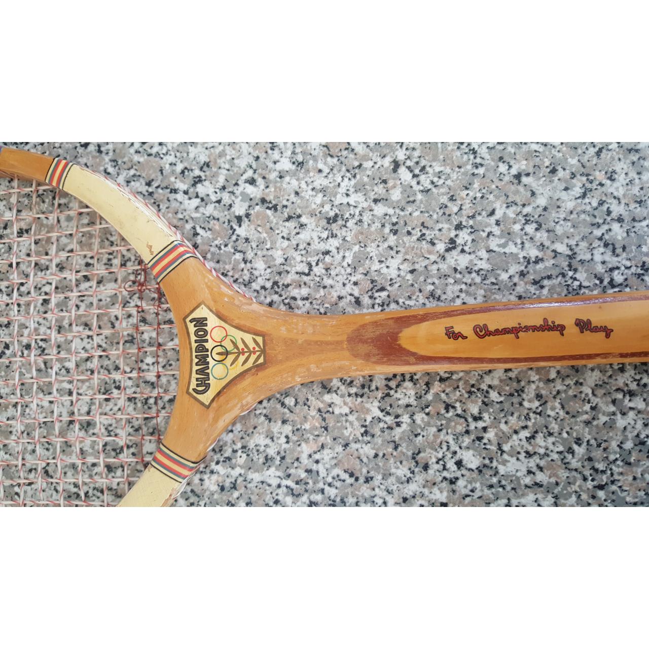 Vintage Champion Streamline Wooden Racket