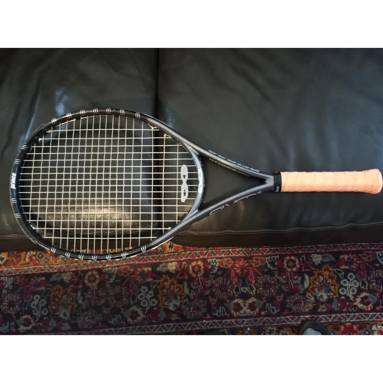 PRINCE 03 SILVER 118 TITANIUM TUNGSTEN TENNIS RAQUET