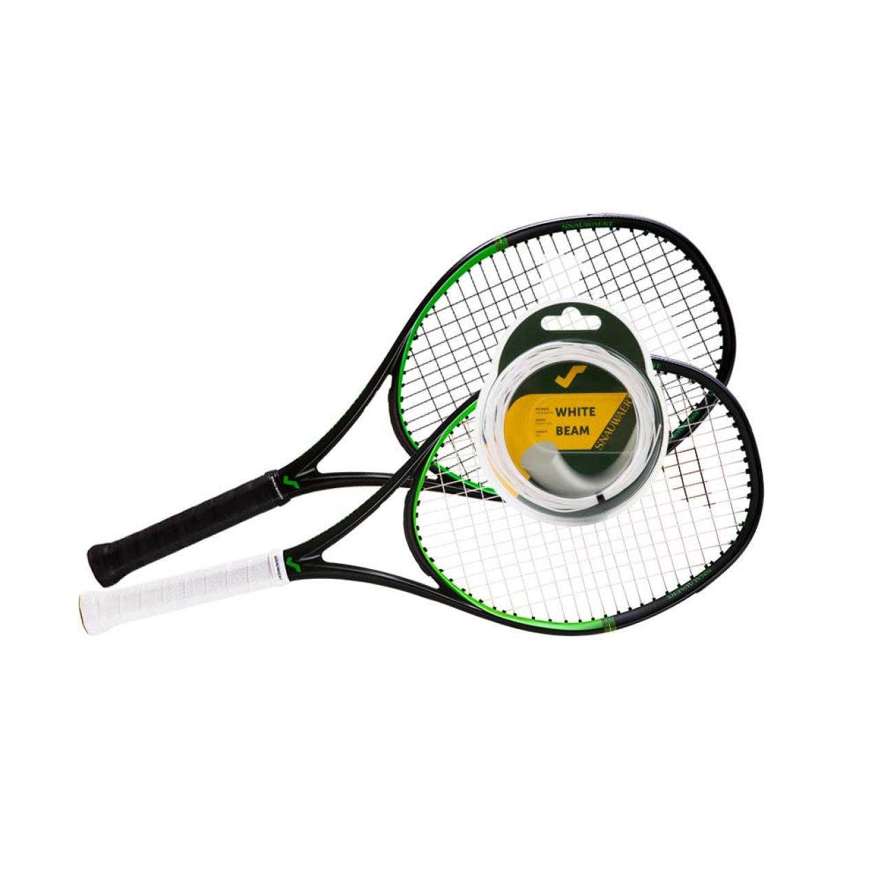AWESOME - Pair of Snauwaert Vitas 100 Tennis Rackets - 4 1/2 Grip & free string set!